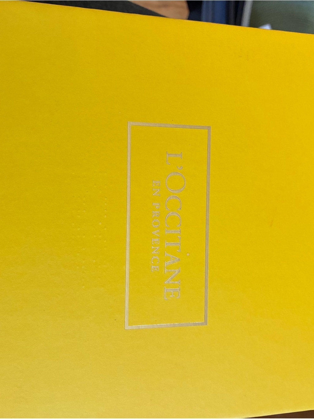 L'OCCITANE Yellow Gift Box with Silver Logo